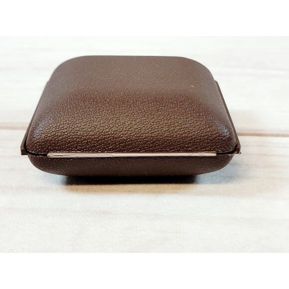 Vintage Seth Thomas Travel Alarm Clock Brown Case Germany READ - Picture 14 of 16